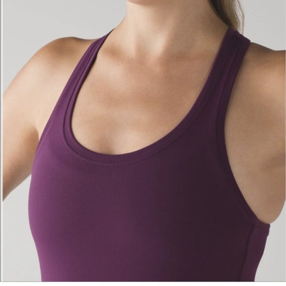 Lululemon Cool Racerback Tank, 4, Purple (Plum) - Picture 3 of 6